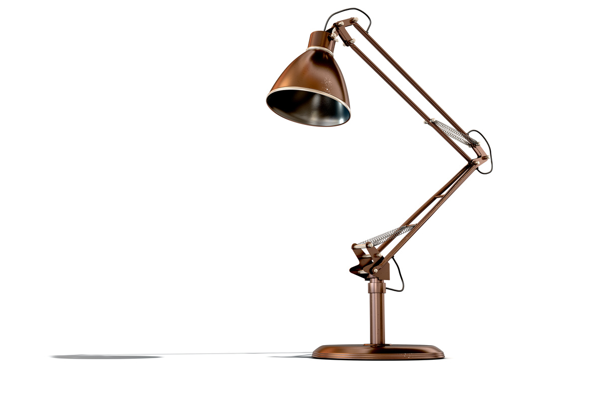 Vintage Copper Desk Lamp